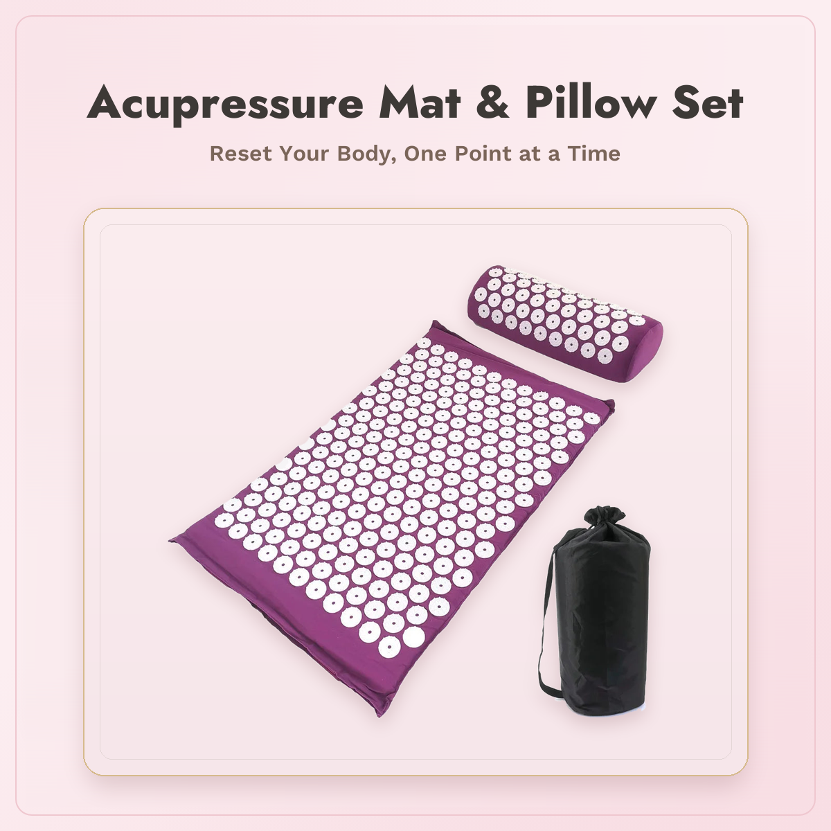Acupressure Mat & Pillow Set 