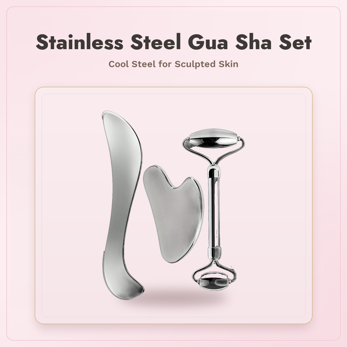 Stainless Steel Gua Sha Set