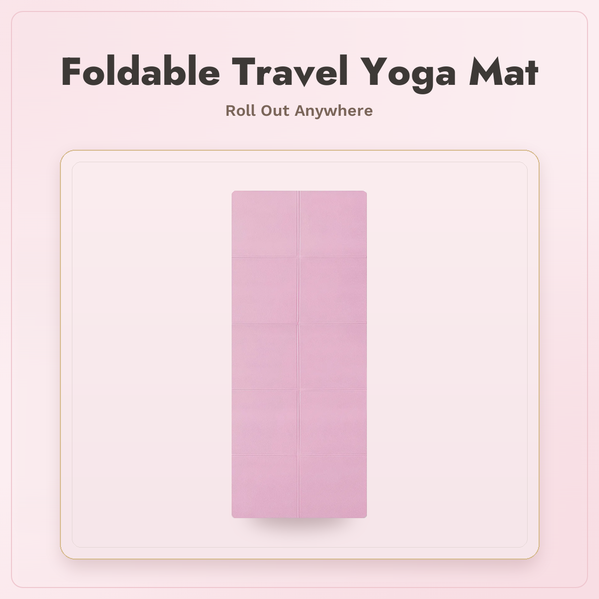 3/4/6MM Foldable Travel Yoga Mat