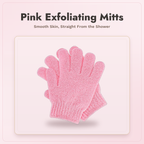 Pink Exfoliating Mitts