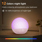 12 Colors, 25 Sounds Sunrise Alarm Clock 