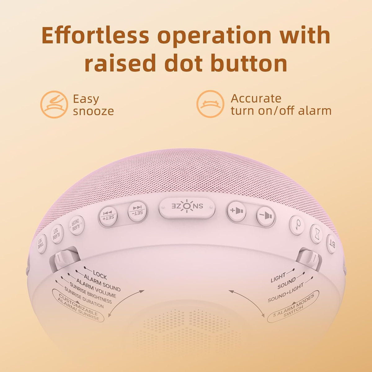 12 Colors, 25 Sounds Sunrise Alarm Clock 
