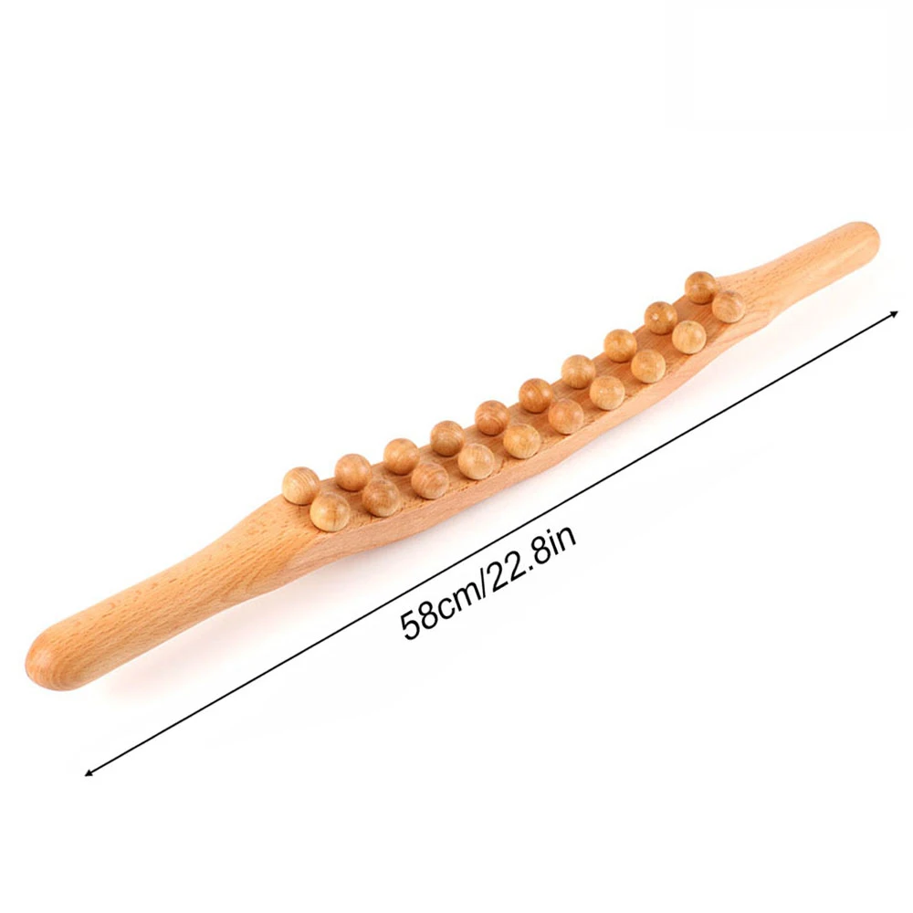 Wood Therapy Massager - Natural Wood 58cm