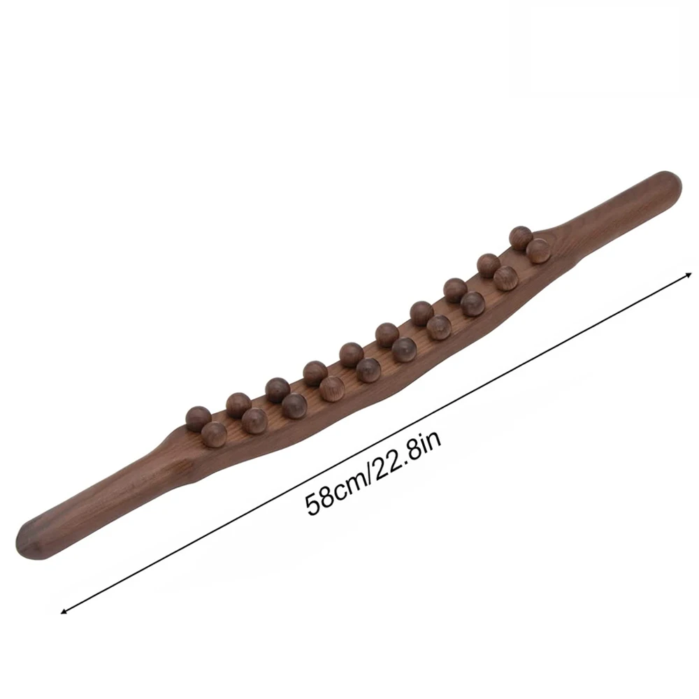 Wood Therapy Massager - Dark Walnut 58cm