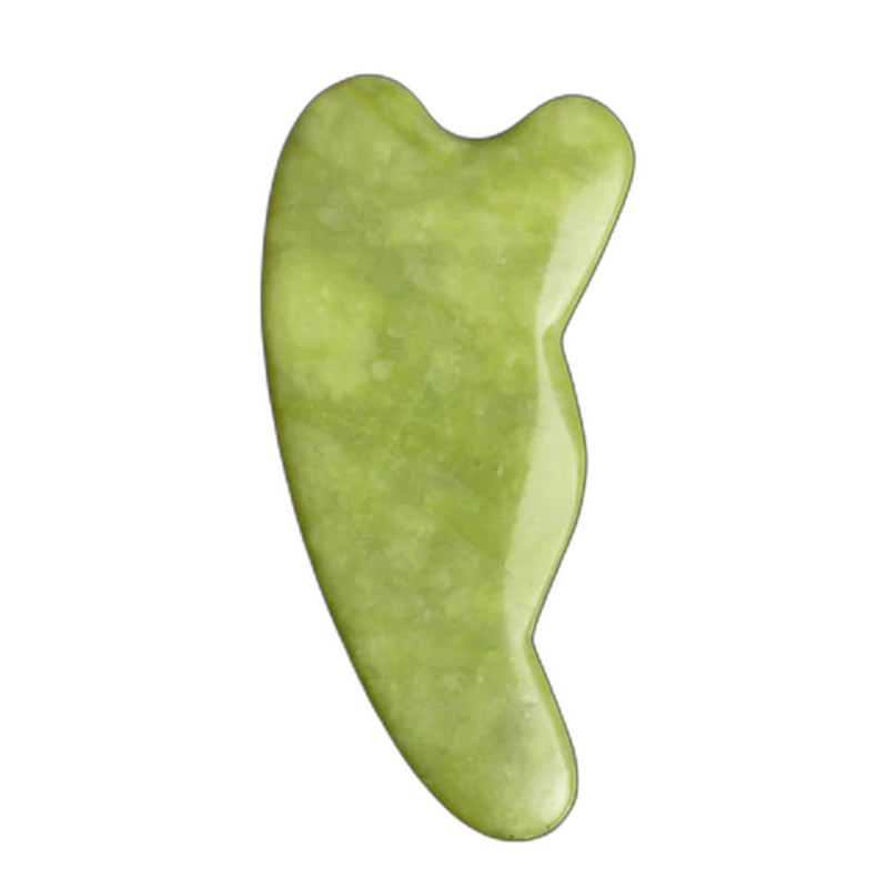 Jade Guasha Stone 12 - white background